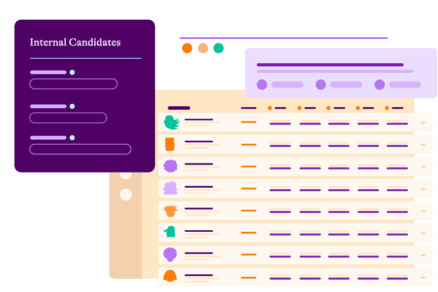 Illustration of internal candidate panel from application